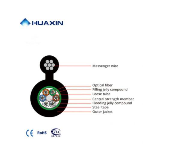 8 Core Aerial Self-Supporting Optical Fiber Cable