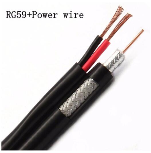 Rg59 with 2core Power Coaxial Cable 75ohm