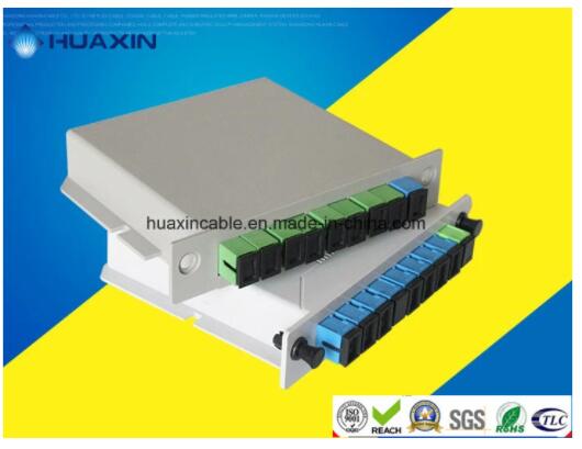 1X2 1X4 1X8 FTTH Fiber Optic Cassette Type PLC Splitter Insertion Type