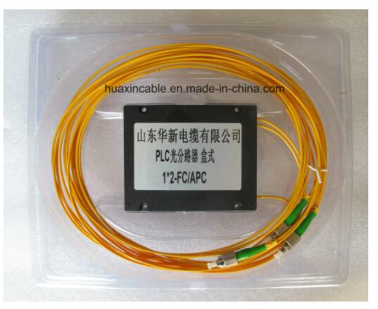 2.0mm/3.0mm Single Mode Fiber Optical PLC Splitter 1*2